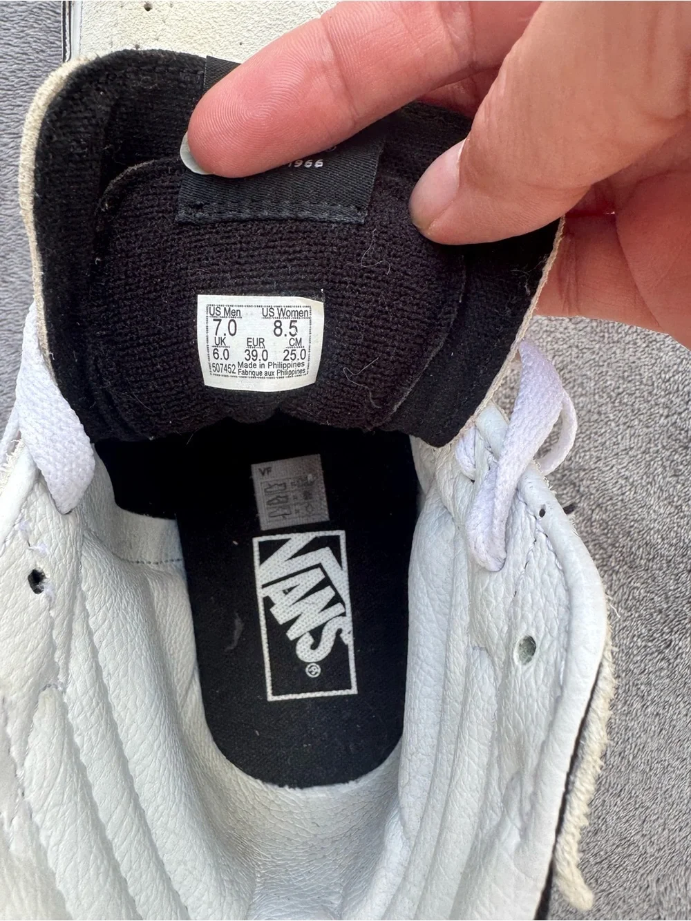 Vans Unisex Black and White High-Top Sneakers with Flame Accent